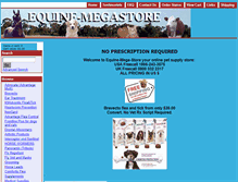 Tablet Screenshot of equine-mega-store.com